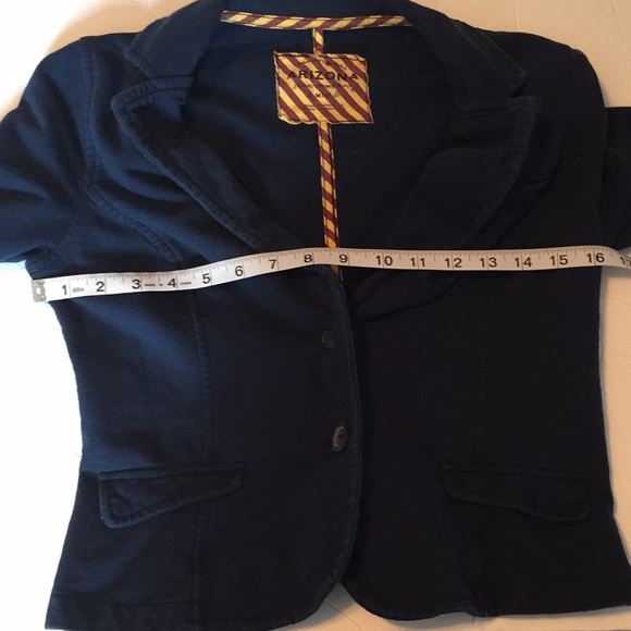Arizona navy blue blazer jacket Sz jr. M - Picture 6 of 7